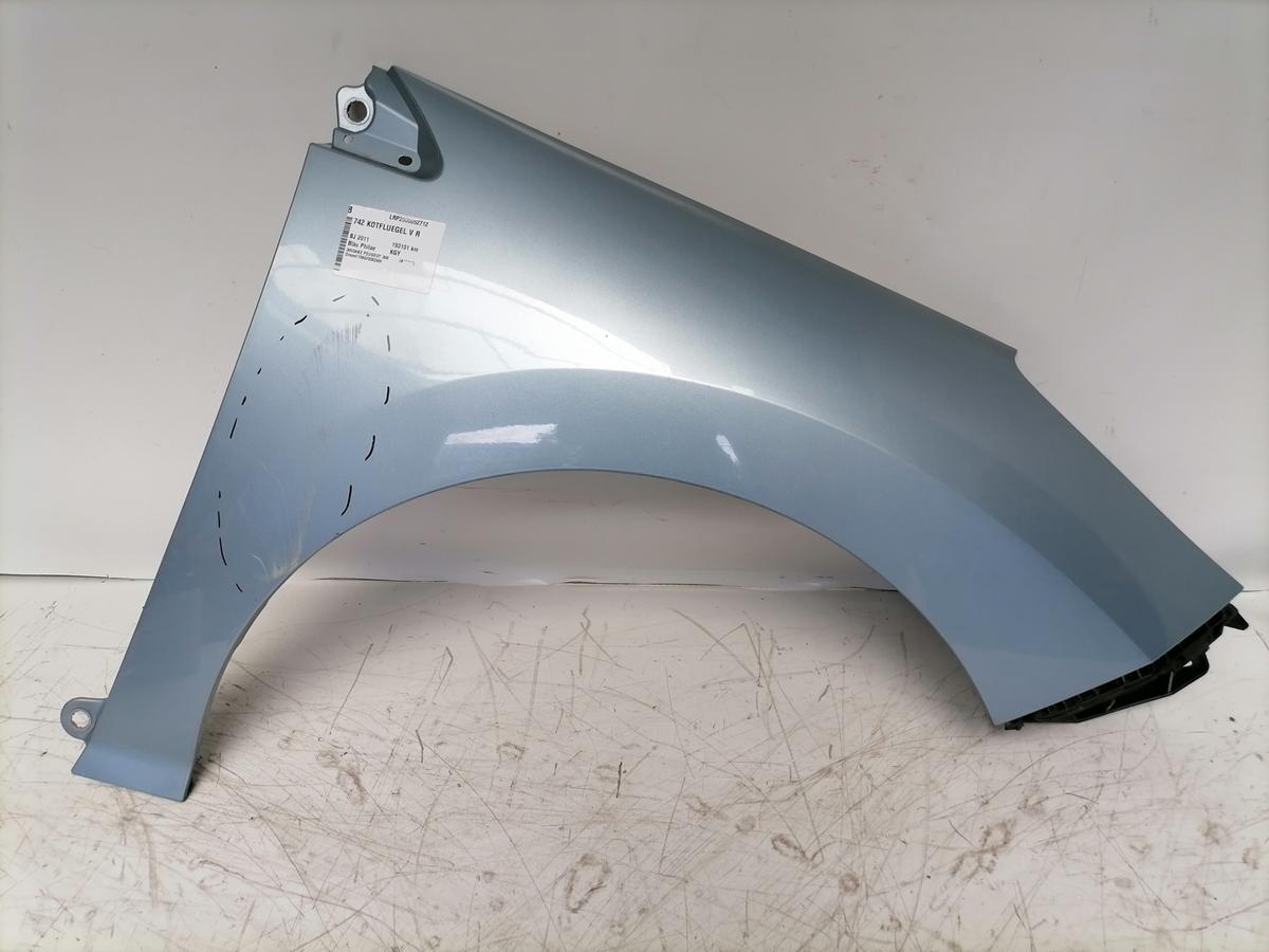 Peugeot 308 Kombi original Kotfl&uuml;gel vorn rechts Blau Philae KGY Bj.2011